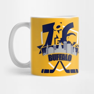 716 Buffalo Hockey Yellow Shield Mug